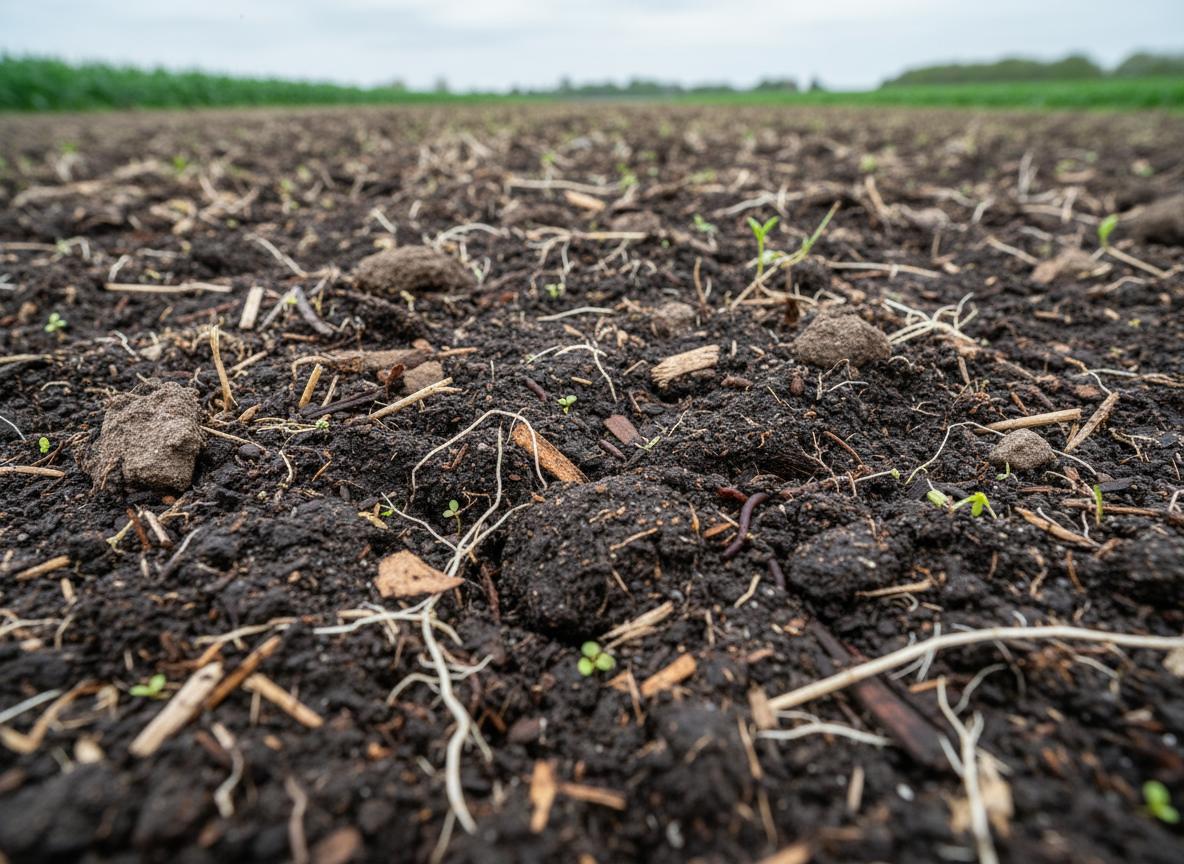 Healthy Soil with Hemp Roots